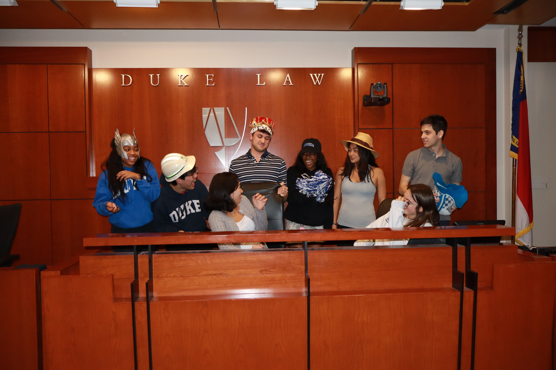 Duke Mock Trial in the trial room
