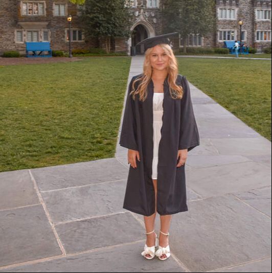 A Duke Mock Trial alum at graduation